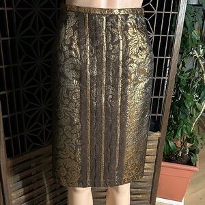 NWOT CITRINE GOLD METALLIC SKIRT 2